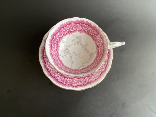 Taza de té y platillo Dolemere Coalport England Fine Bone China - Imagen 2 de 6