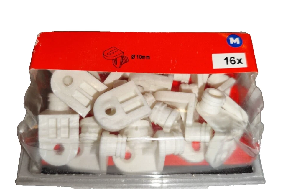 Rückwandverbinder Verbinder Halter  10 mm weiß Kunststoff 16 Stück Eckverbinder - Bild 2 von 2