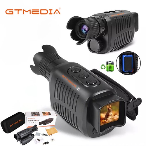 IR Night Vision Monocular 5X Zoom Telescope Digital Camera Hunting HD Video AU