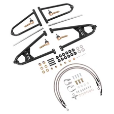 Front A Arms +2 +1 For Raptor 700 700R 2006-2017 W/Adjustable Brake Lines Clamps