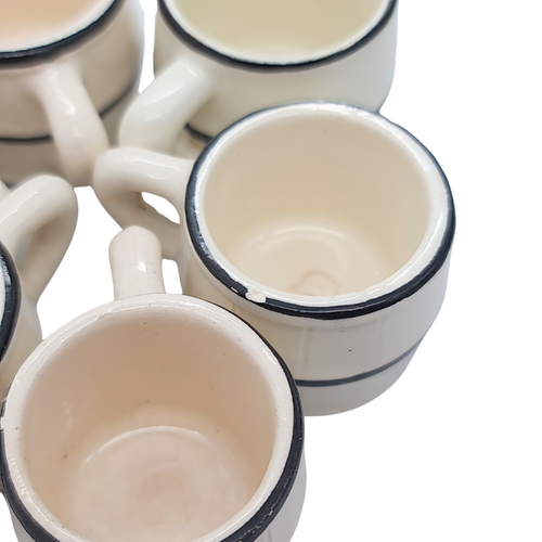 W. Germany Handarbeit Porcelain Whiskey Barrel & Cups Miniature Vintage - Picture 15 of 20