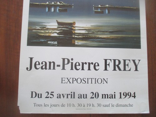 Affiche d'Exposition Jean Pierre Frey 1994 62 cm sur 40 cm 284 - Imagen 3 de 3