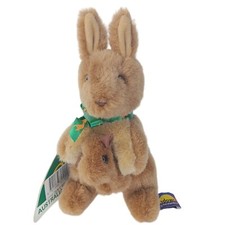 Kangaroo and Joey Plush Toy Sundown Souvenirs Australian Made 9" Tags
