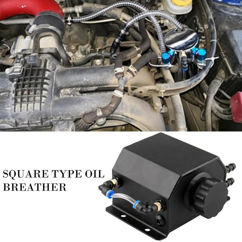 Radiador de aluminio líquido refrigerante botella de desbordamiento depósito recuperación tanque de agua 1L Foto 4 de 4