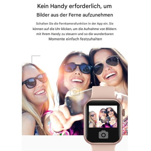 Smartwatch Damski Męski z funkcją telefonu Zegarek na rękę do iPhone Samsung Huawei - Zdjęcie 7 z 8