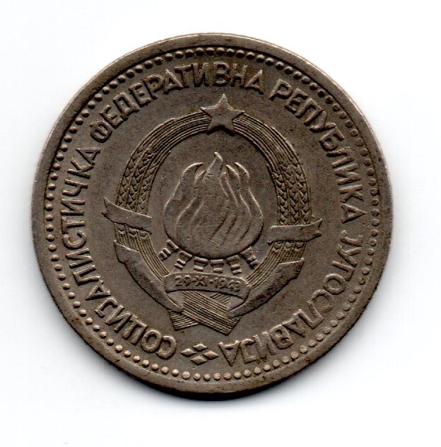 Yugoslavia 1965 (Socialist Federative Republic 29/XI/43), 1 Dinar