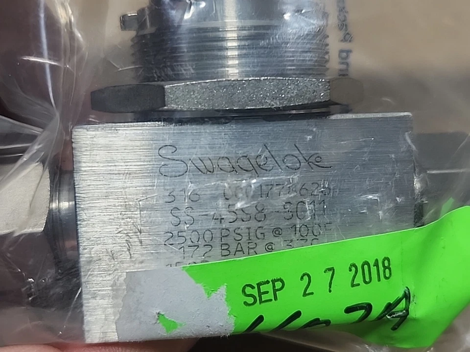 *BRAND NEW* Swagelok SS-45S8-SC11 Manual Ball Valve 2500Psig @ 100°F + Warranty! - Image 3 of 4