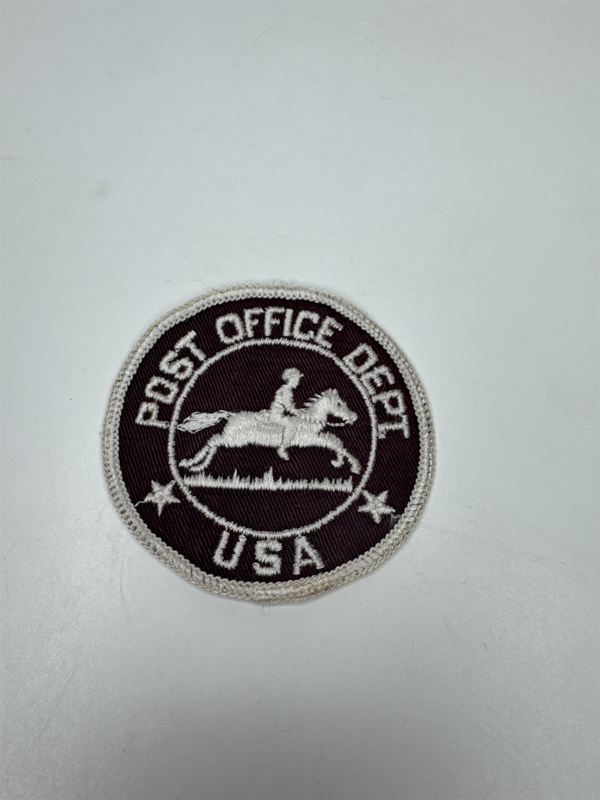Vintage USPS 1970s Brown Post Office Dept.Pony Express Patch