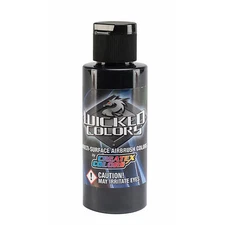 Createx Wicked Colors W300 Pearl Black 2oz. water-based universal airbrush paint