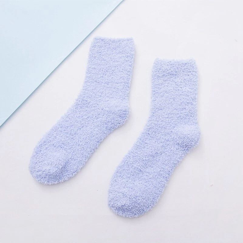 Casual Socks Candy Color Half Velvet Tube Socks Thick 6pc Women's Socks Floor - Image 3 of 4