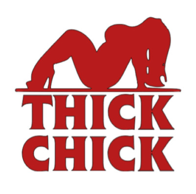 Vinyl Car Decal Sticker - Thick Chick BBW Chik sexy woman thicc window truck