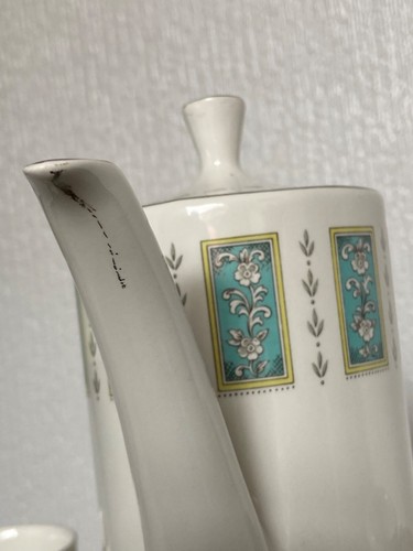Myott Vintage Concorde Coffee pot, 2 x coffee cup trios & Milk jug - Picture 4 of 6