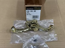 Baldwin Estate 5104 Pair Lever Handle in 030 - Polished Brass 5104-030-MR - New