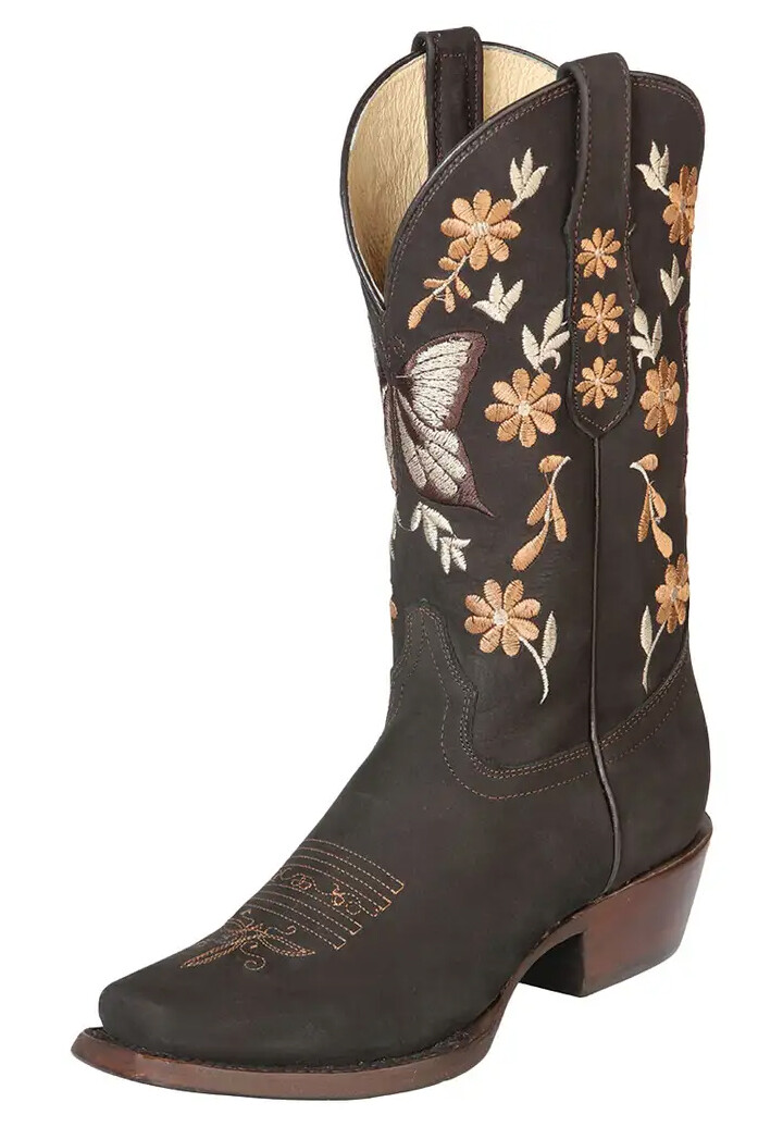 Women's Western Cowgirl Rodeo Boots El General DM2 Color Brown