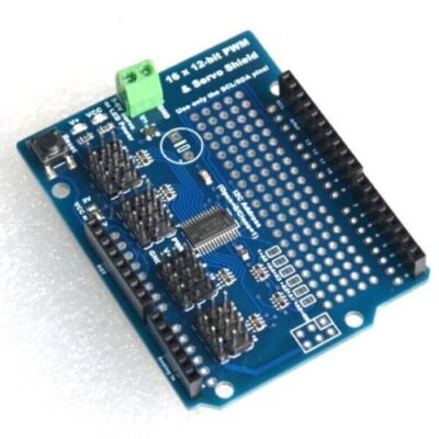 16-Channel 12-bit PWM Servo Driver shield board -I2C PCA9685 For Arduino