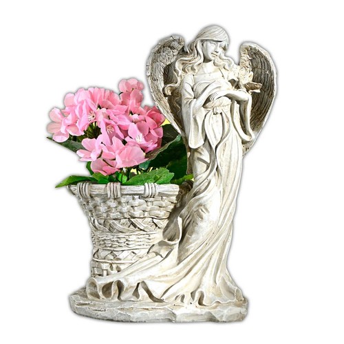 Schutzengel Blumentopf Deko Engel Grabengel Grabschmuck Pflanztopf Engelfigur - Afbeelding 1 van 2
