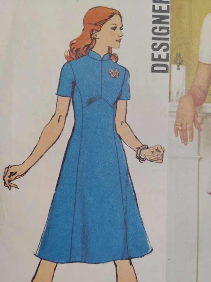 Dress Tunic Top Pants 12 Simplicity 5292 Sewing Pattern UC VTG Designer Princess - Image 2 of 4