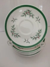 Spode Christmas Tree Saucer 5.5" Made in England S3324 P Holiday