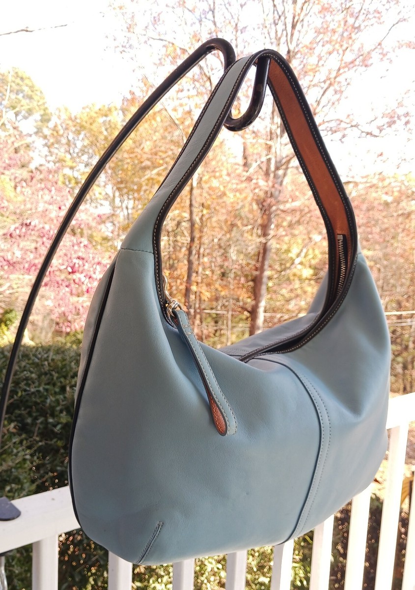 Coach 9294 Vintage Sky Blue Leather Ergo Shoulder Bag | eBay