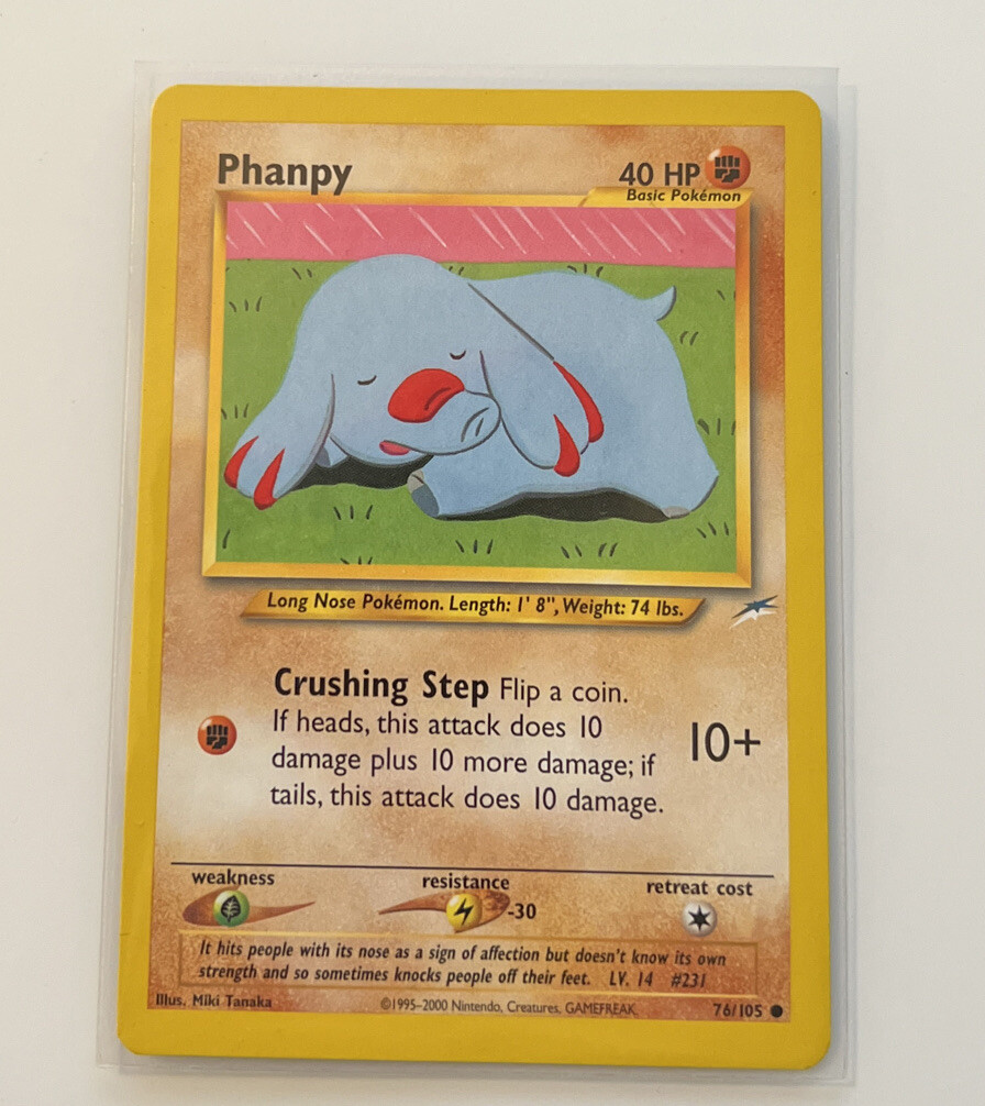 Nintendo Pokemon 2002 Phanpy Card #76/105