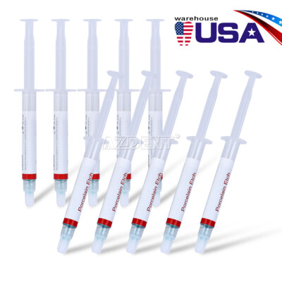 Dentex Dental Etch Porcelain Etch Gel 9.5% Hydrofluoric Acid Etchant 2.5ml