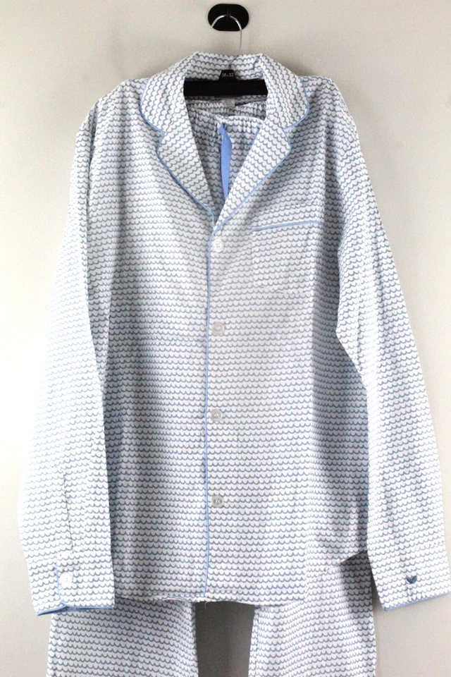 Petite Plume Men's La Mer Pajama Set M Blue NWT - Image 2 of 4
