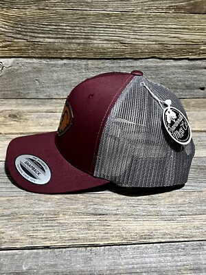 Alabama crimson tide Roll Tide Leather Patch Trucker Hat