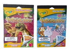 Crayola 2011 UnStickables Ultra-Removable Stickers DINO STOMP and CUTE FUN