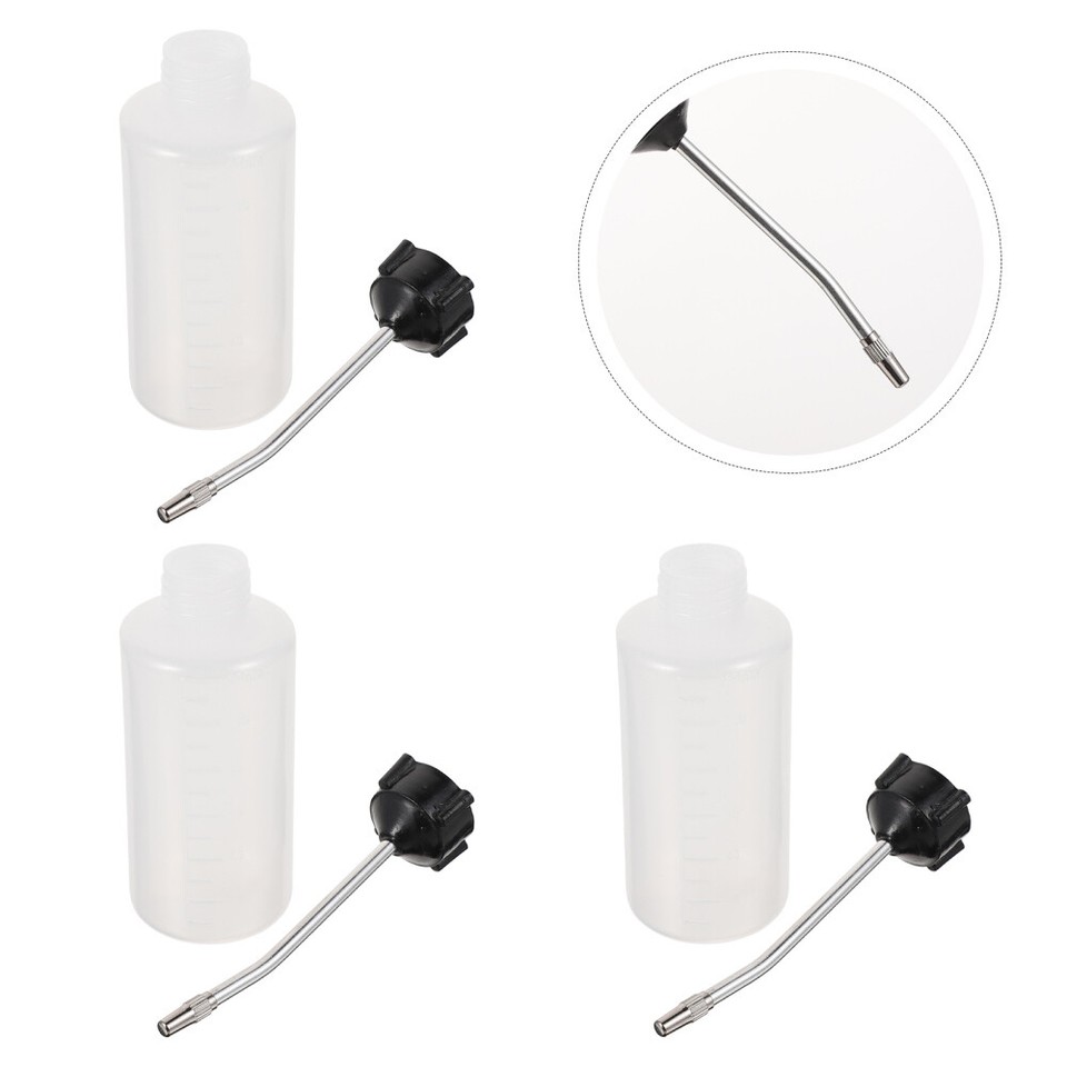 3PCS Plastic Squeeze Bottles Zoom Spout Oiler Sewing Machine Oiler