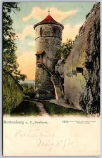 Vtg Rothenburg ob der Tauber Germany Strafturm Penalties Tower 1900s Postcard