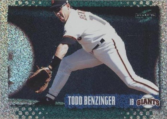 1995 Score - Todd Benzinger #260 Platinum Team Set for sale online | eBay