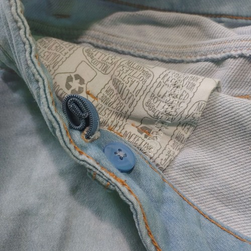 Cat & Jack skirt girls XL (14/16) denim super stretch light-wash blue - Picture 4 of 6