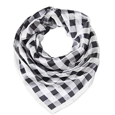 Bellonesc Silk Scarf 100% silk Long Lightweight Sunscreen Shawls for Black Grey