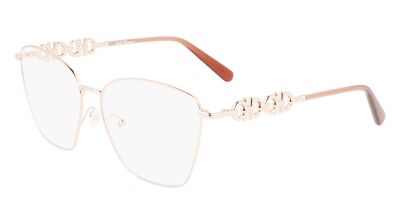 NEW Salvatore Ferragamo SF 2217 688 Rose Gold Eyeglasses 57  display picture 1