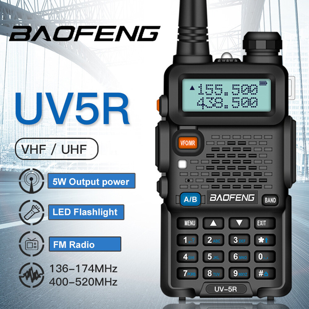 Baofeng UV-5R Dual Band Two-way Radio Walkie Talkie 136-174