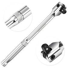 	3/8 Drive Breaker Bar 10 inches 180-Degree Flex Head	