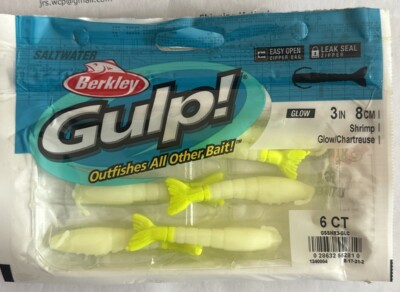 Berkley Gulp Saltwater 3  Shrimp Glow Chartreuse
