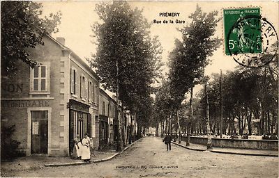 CPA AK PREMERY - Rue de la Gare (421255)