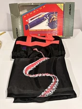 Vintage NIB Retro Athalon Ski & Boot Bag Set Black Red/Pink