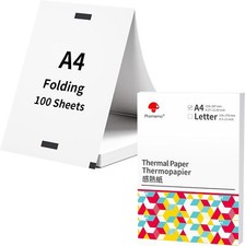 100PC Thermal Paper A4 Foldable for Portable Printer For Phomemo M08F HPRT MT800