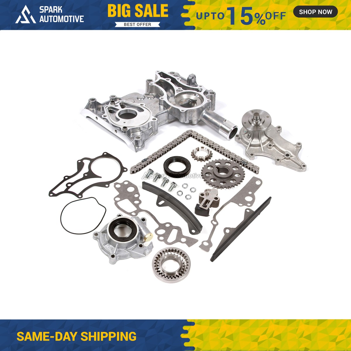 Toyota 22RE Timing Kit Complete Timing Chain Kit With Water Pump & Oil ...