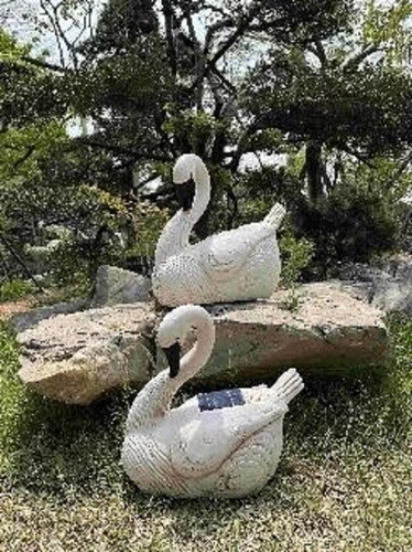 Outdoor Speaker Swan - Bluetooth Solar Wireless Garden Waterproof SY318-B - Picture 1 of 3
