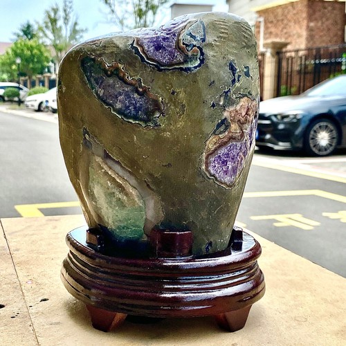 9.37LB Natural amethyst, quartz ore body Uruguayan amethyst crystal block - 第 6/12 張圖片