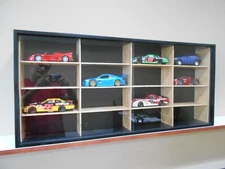 Display Case for 1/24 & Smaller Scale Cars, Other Items - 16 Slots (Made in USA)