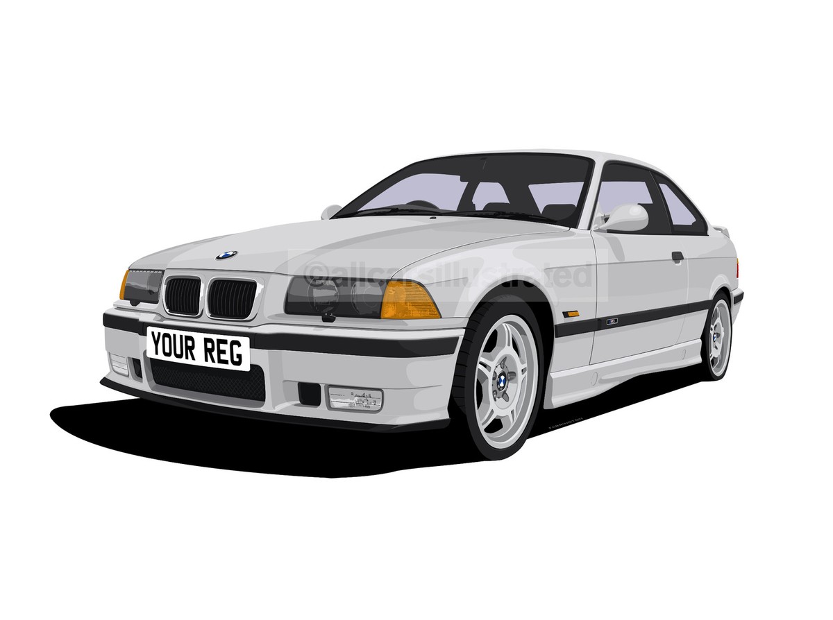GC-1088 BMW M3/2002限定版画直筆サイン額装●作家平右ヱ門 BMW - GC-719 BMW530i/3.0csi限定版画サイン有額装済作家平右ヱ