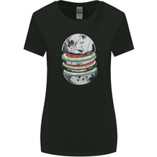 T-Shirt Donna A Taglio Ampio Pianeti Della Luna D'Anguria