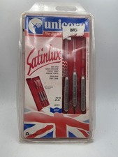 Vintage Unicorn Satinlux Darts 22g Satin Chrome Slim Line Case - 1 Shaft Broken