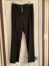 ELIE TAHARI EMI NWT Classic Dress Pant Black Wool Elastane Size 10
