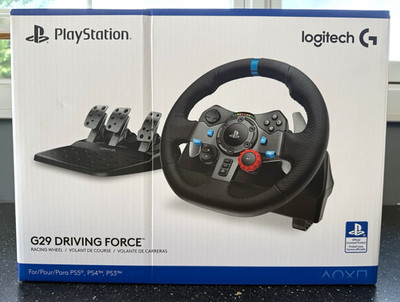 Logitech G29 Driving Force Racing Wheel Force Feedback Wired USB PS5 PS4 PS3 PC