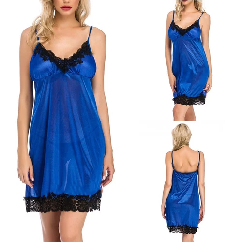 VETEMENTS Bracelet en dentelle pour femme chemise de nuit sexy vêtements de nuit lingerie